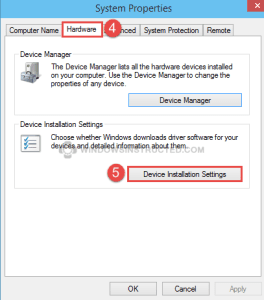 Windows 10: Device Installation Settings