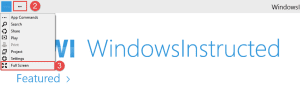 Windows 10: Run App in Fullscreen