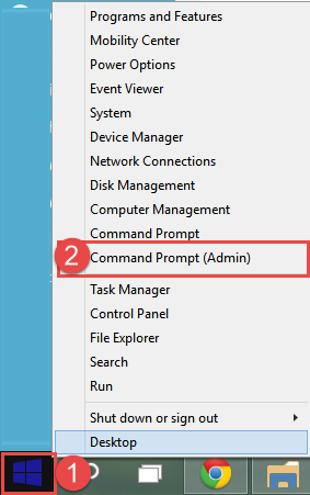 Power Menu: Command Prompt (admin)