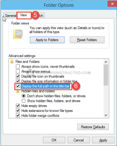 Windows 10: Display full path in title bar