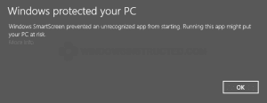 SmartScreen: Windows Protected your PC