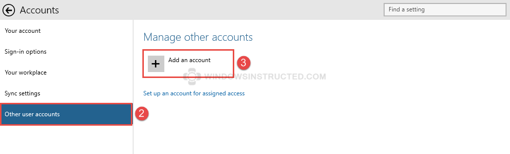 Windows 10: Add A Account