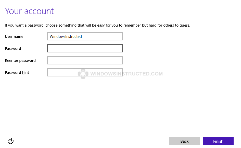 Sign in Without a Microsoft Account