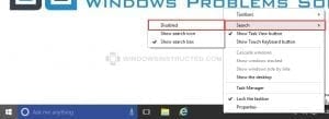 How to Disable the Search Bar in Taskbar