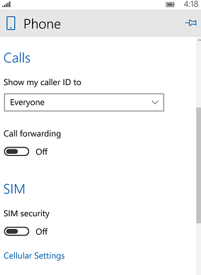 Windows 10 Mobile: SIM Security