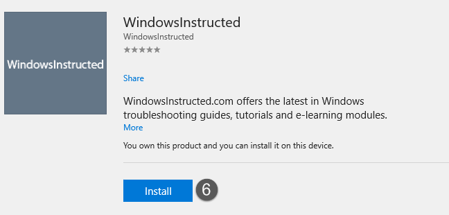 install windows store