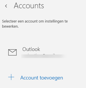 Windows 10: Account toevoegenWindows 10: Account toevoegen