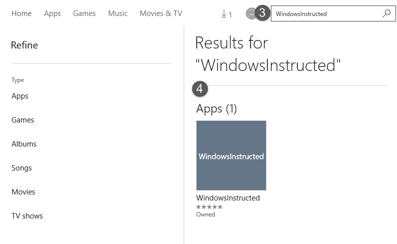 How to Install Windows Store Apps - Search Results