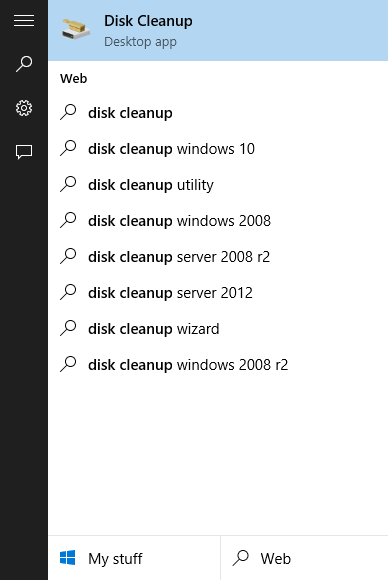 Windows 10 Disk Cleaner