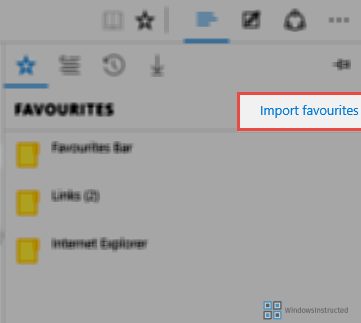 Import Bookmarks