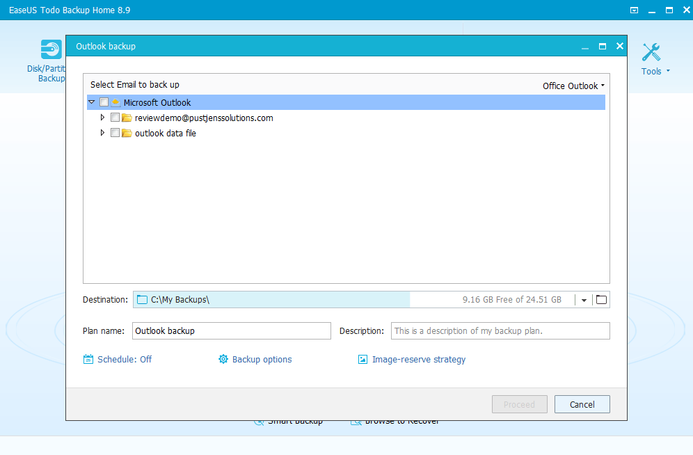 EaseUS Outlook Backup and Recovery