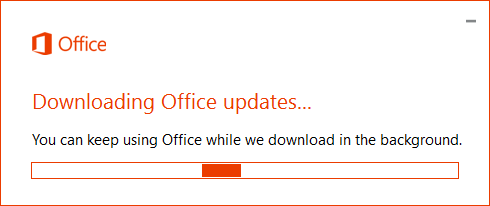 Microsoft Office: Downloading Updates